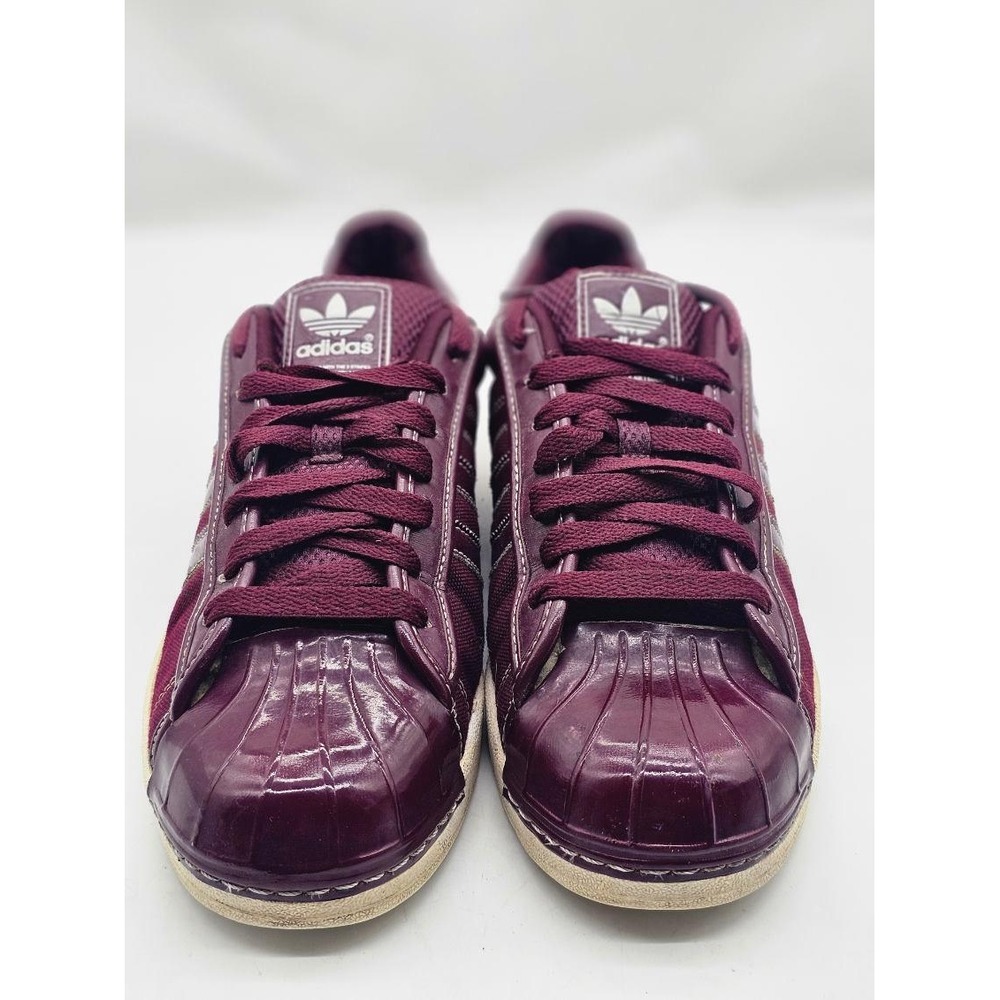 Adidas Superstar Men Size 11 Burgundy Canvas Shell Toe Sneakers G23370